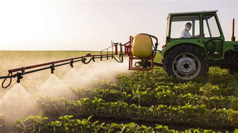 Schéma d'application d'un désherbant par pulvérisation