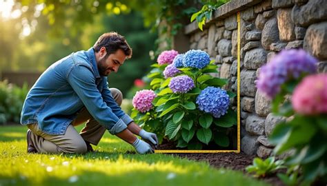 Schéma montrant l'exposition idéale pour un hortensia