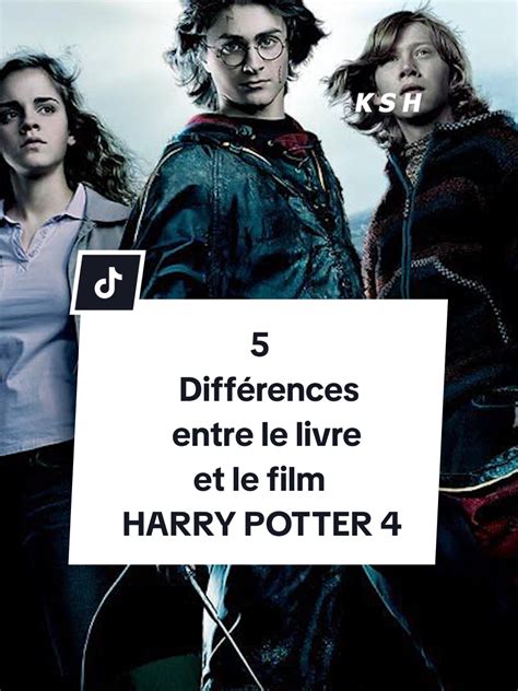 Diagramme des différences entre le livre et le film