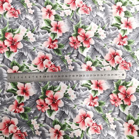 Motif Hibiscus imprimé sur textile