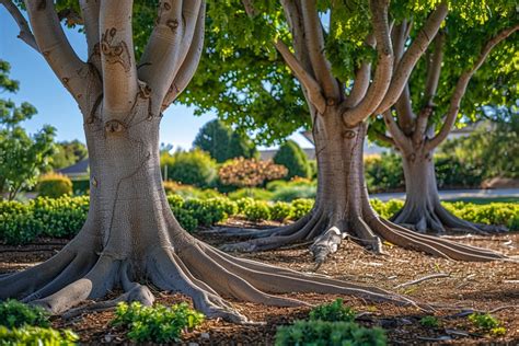 paysage méditerranéen avec des arbres résistants à la sécheresse