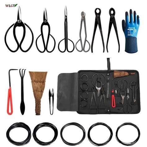 Kit d'outils pour bonsaï avec étui
