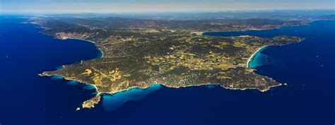 Carte touristique de la région du Brusc et du Golfe de Saint-Tropez