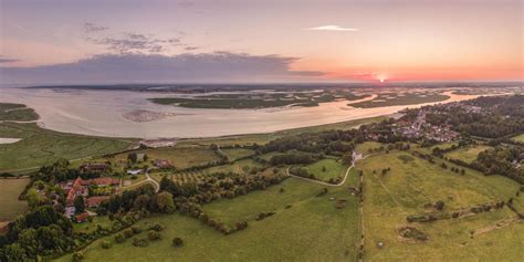 Paysage de la Somme avec des jardins
