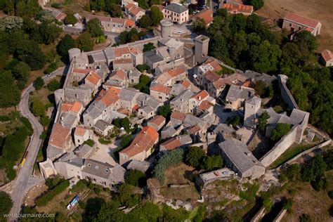 Vue aérienne de La Couvertoirade