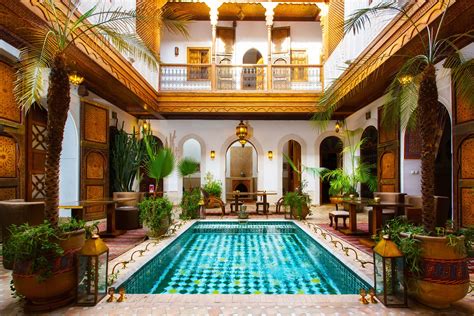 Architecture traditionnelle d'un riad marocain