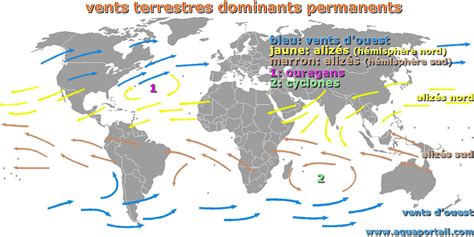 Carte des vents dominants dans les Pyrénées-Orientales