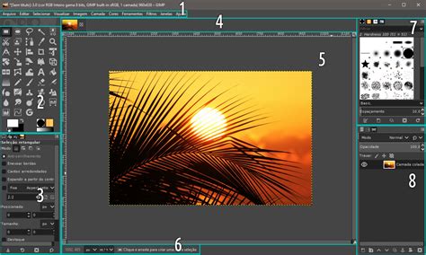 Interface GIMP