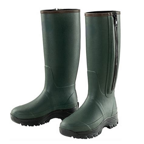 Bottes de jardinier avec différentes fermetures éclair