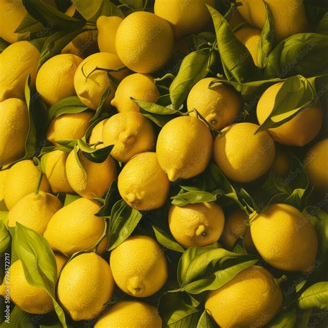 Composition de citrons frais sur un étal de marché méditerranéen
