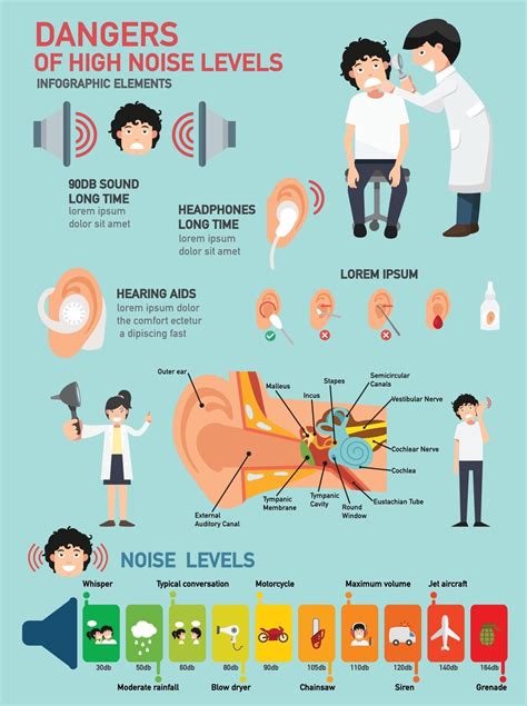 Infographie sur les niveaux sonores des équipements de jardinage