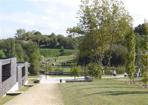 Vue aérienne du Parc du Maharin à Anglet