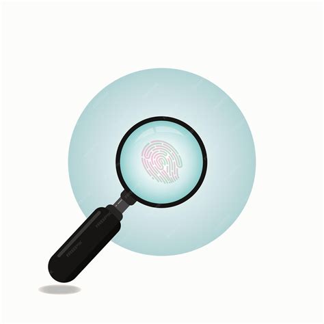 Illustration d'une loupe et d'empreintes digitales, symbolisant l'enquête