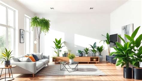 une sélection de plantes artificielles élégamment disposées dans un salon moderne