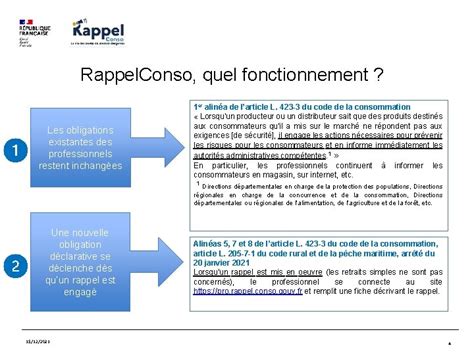 Infographie montrant le fonctionnement du site Rappel Conso