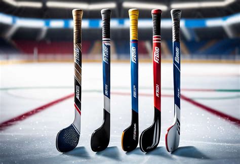Comparaison de rigidité des crosses de hockey