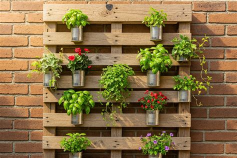 Schéma d'un jardin vertical utilisant des filets de jute