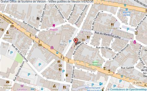 Plan de Vierzon avec des icônes de pépinières