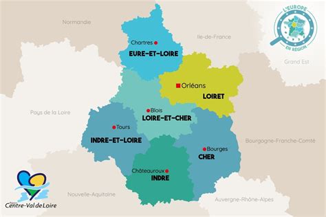 Carte de répartition des entreprises horticoles en Centre-Val de Loire