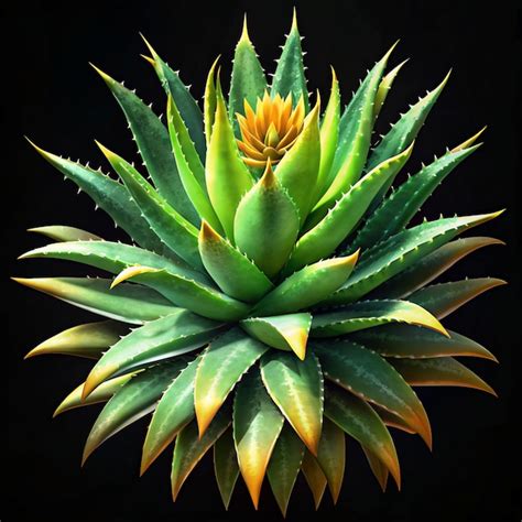 Photographie de l'Aloe squarrosa, mettant en évidence ses feuilles charnues et sa forme compacte