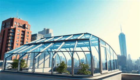 Une serre urbaine installée dans un espace industriel moderne