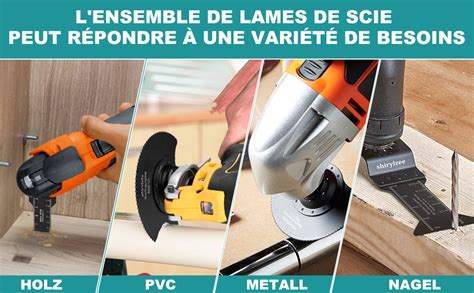 Schéma global de l'outil multifonction et de ses accessoires