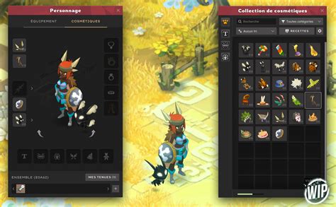 Représentation des différents types de minerais dans Dofus
