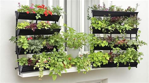 Potager vertical sur balcon