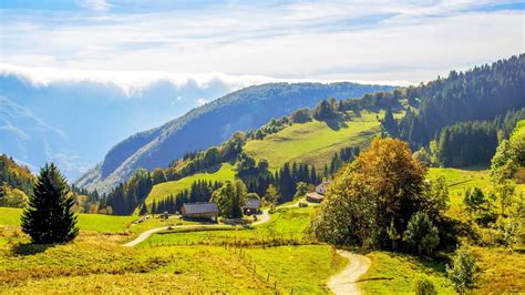 Paysage de la vallée de Cusancin et des Montagnes du Jura