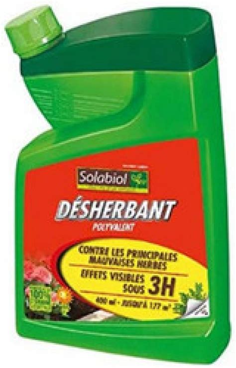 Schéma d'action d'un désherbant sélectif