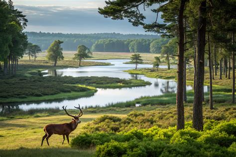 Paysage typique de la Sologne avec ses forêts et étangs