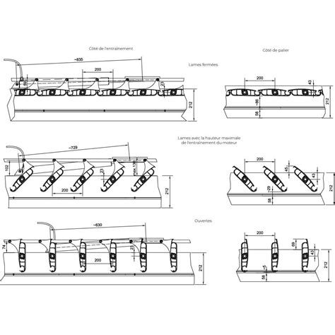 Schéma technique illustrant le mécanisme de rotation des lames d'un scarificateur thermique
