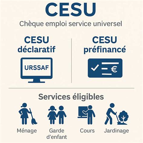 Schéma comparatif : CESU déclaratif vs Entreprise de services à la personne