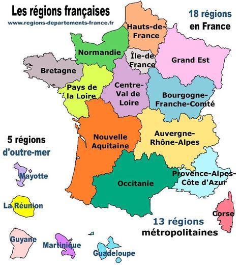Carte des principales régions ostréicoles en France