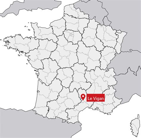 Carte de localisation du Vigan 46300