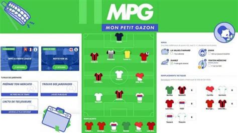 Logo Mon Petit Gazon avec des éléments humoristiques et footballistiques