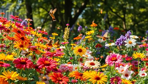 Jardin fleuri pour pollinisateurs