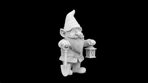 Modèle 3D de statue de jardin pour impression