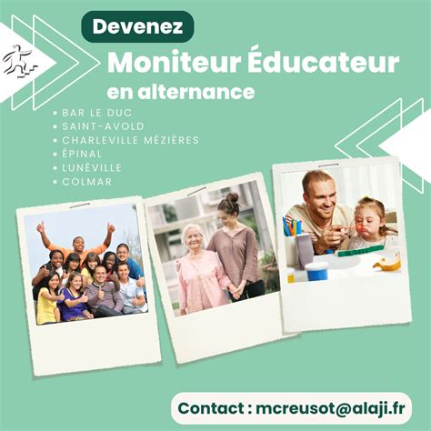 Diversité des lieux d'exercice du moniteur-éducateur