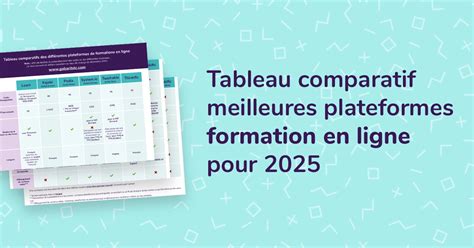 tableau comparatif des commissions des plateformes d'enseignement en ligne