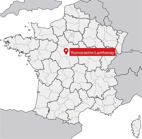 Image montrant une carte de la région de Romorantin-Lanthenay avec des points d'intérêt