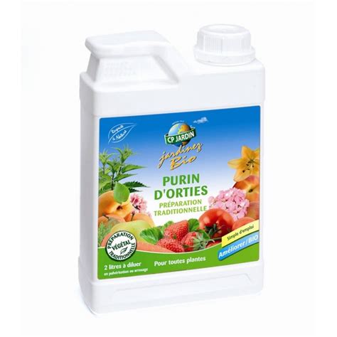 Tableau récapitulatif des dilutions du purin d'ortie