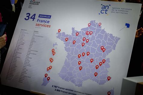 Carte illustrative des points France Services pour accompagner les démarches administratives