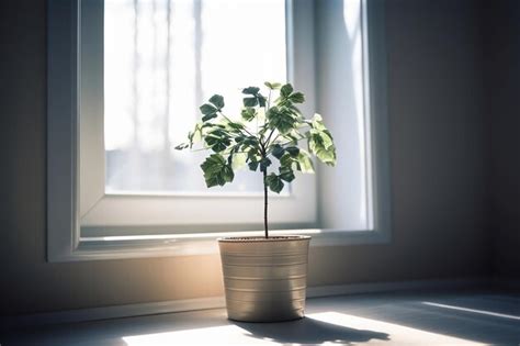 Plante de cannabis cultivée sur un rebord de fenêtre