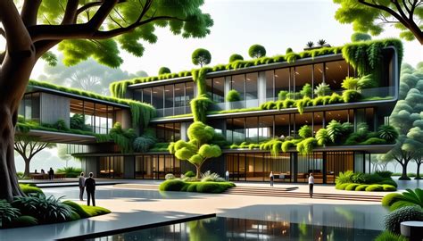 Paysage architectural moderne au Sénégal intégrant des matériaux naturels