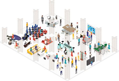 Schéma illustrant l'évolution des espaces tertiaires vers des modèles hybrides