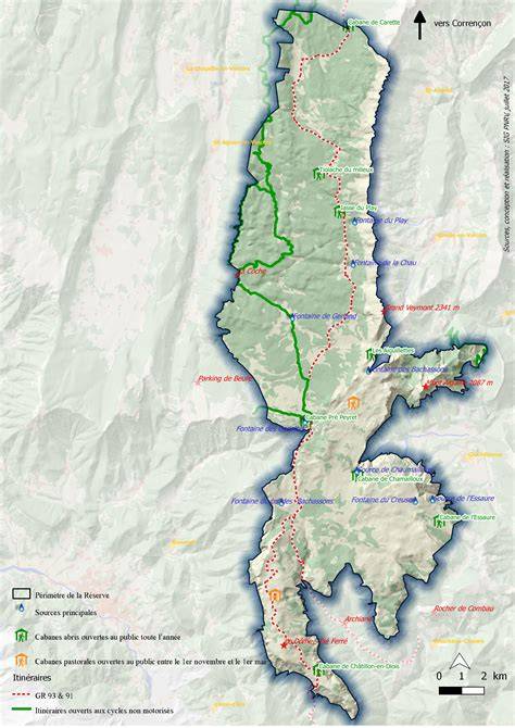 Hauts plateaux de Zadnor carte