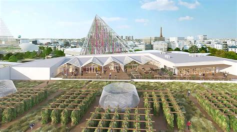 Plan de la ferme urbaine sur toit de Paris Expo