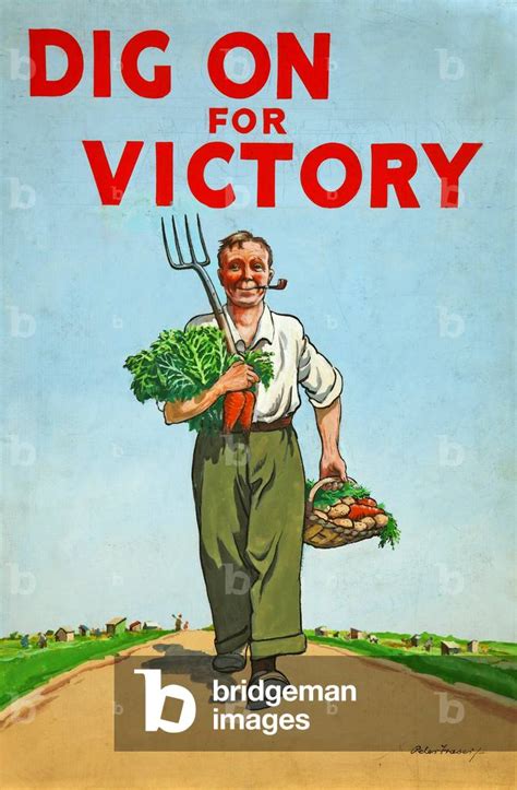 Affiche de propagande pour les jardins de la victoire