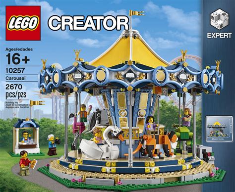 Détail des animaux du manège LEGO Creator Expert